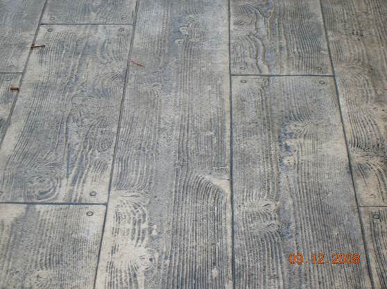 Gray wood flooring.