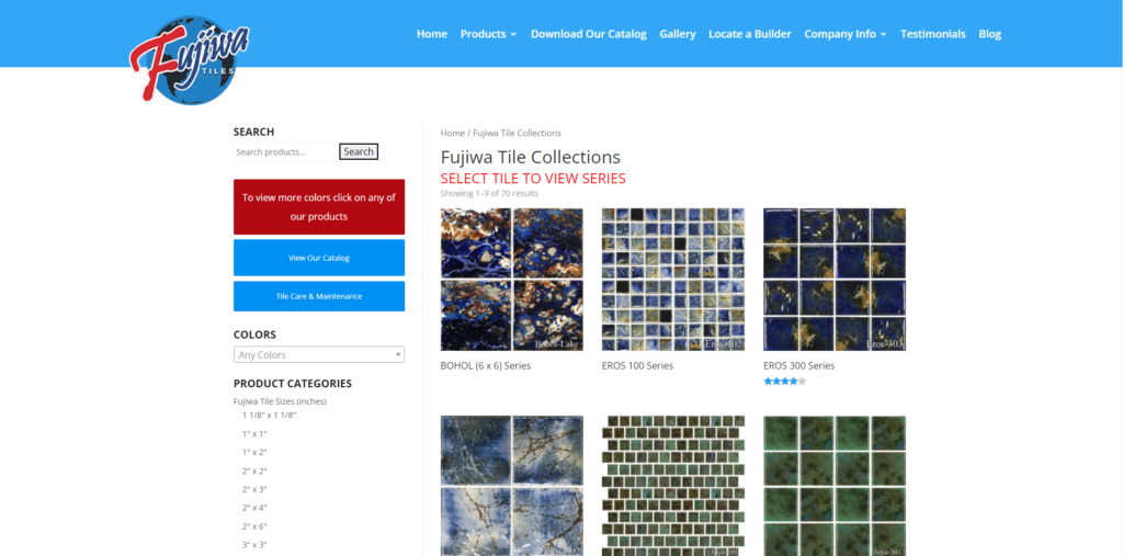 Fujiwa tiles catalog.